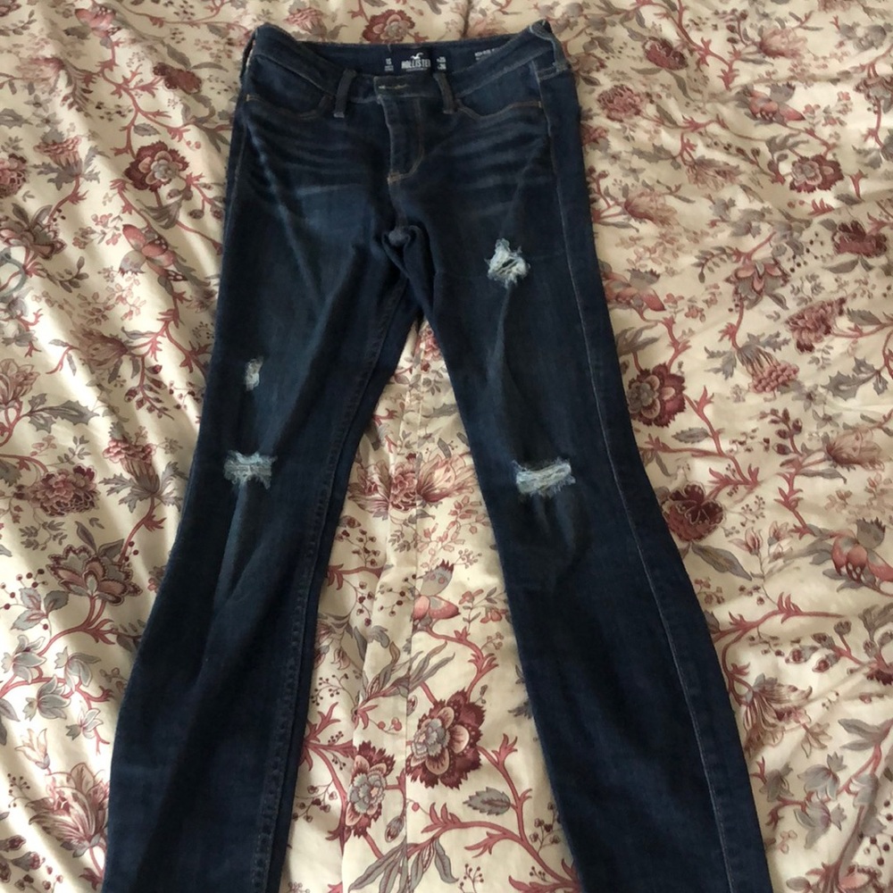 dark ripped jeans